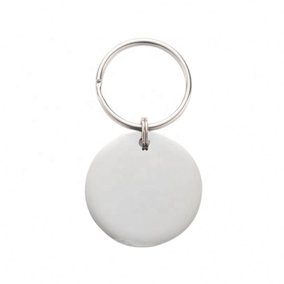 Personalized Pet Tag Stainless Steel Circle Engraved Name ID Collar for Dog Cat Gift