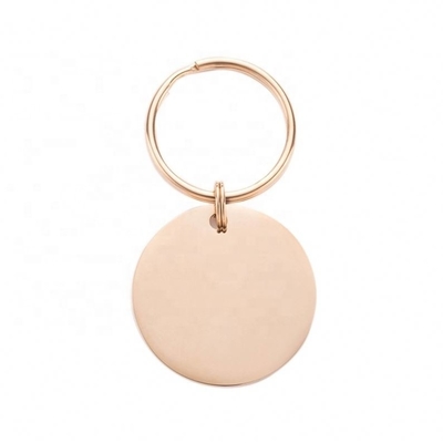 Personalized Pet Tag Stainless Steel Circle Engraved Name ID Collar for Dog Cat Gift