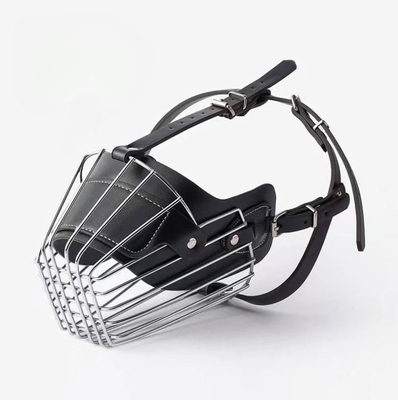 Dog Adjustable Wire Leather Basket Soft Bark Muzzle with Sustainable Customized Size