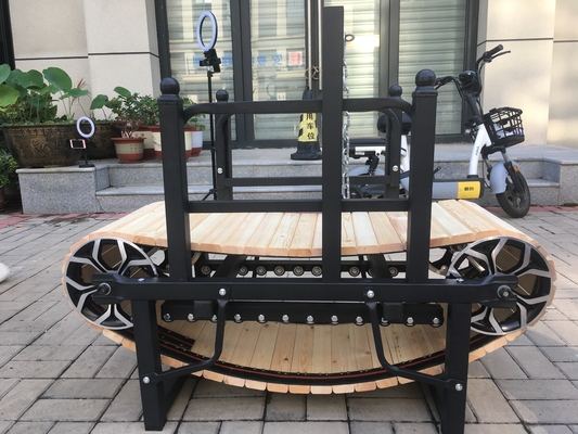 Customizable Non-Electric Dog Treadmill for Medium and Large Breeds Wood Frame
