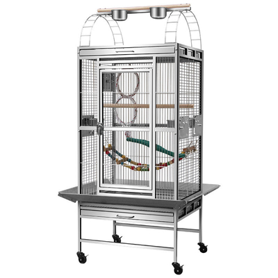 Large Size Wear-Resistant Metal Steel Parrot Cage Super Luxury Pet-Friendly Breed House
