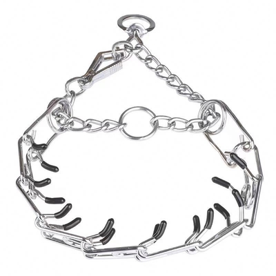 Silver Dog Collar for Pet Training Aheasoun Prong Collar Choke Collar Pinch Collar