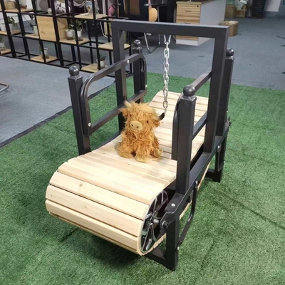 Customized Thickness Pet Exercise Equipment Wood Treadmill for Dogs in Powder Coating