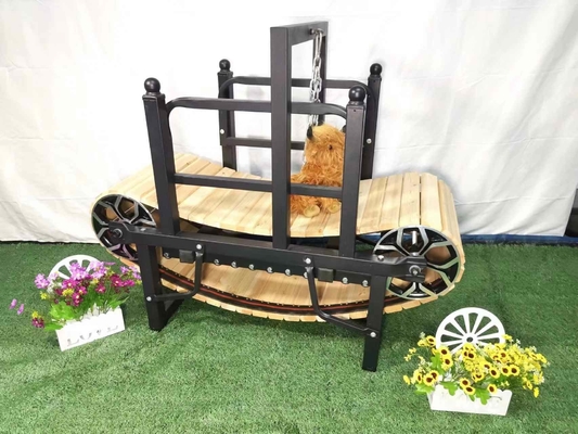 Customized Thickness Pet Exercise Equipment Wood Treadmill for Dogs in Powder Coating