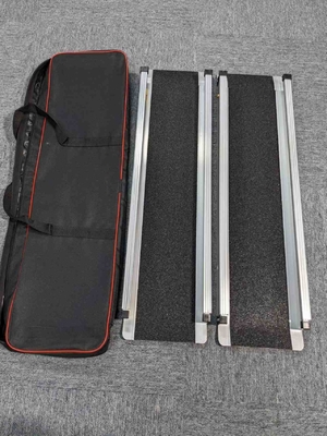 Shopping Mall Aluminum Alloy Ramp with Non-Slip Surface Carpeted Handicap Home Steps