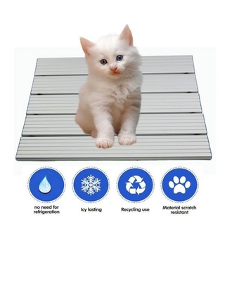 Summer Pet Cooling Bed Foldable Aluminum Plate Anti-Slip Ice Cushion for Cats and Dogs