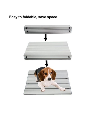 Summer Pet Cooling Bed Foldable Aluminum Plate Anti-Slip Ice Cushion for Cats and Dogs