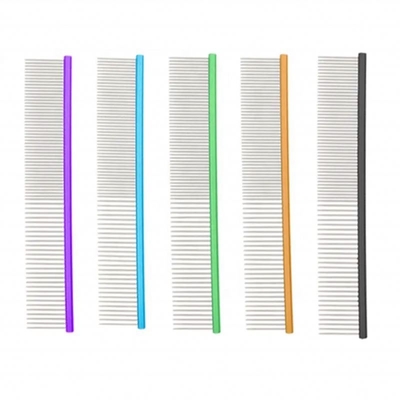Stainless Steel Pet Comb for Cats and Dogs Open Knot 26.5g Weight Professional Grade