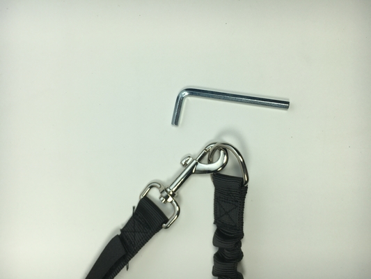 Hands-Free Dog Bike Training Lead Nylon Bicycle Leash for Jogging and Cycling 42.5*68cm