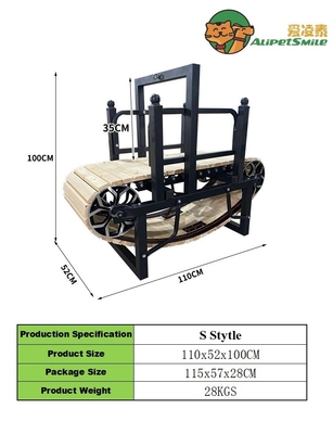 Smooth Operation Dog Treadmill for Customized Training Black Animal Treadmill