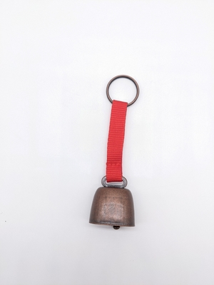120mm*35mm Outdoor Camping Metal Cowbell with Handle and Braided Bells