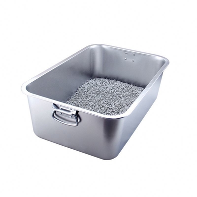 Sustainable Silver Cat Litter Tray for Easy and Sustainable Pet Cleaning Solutions