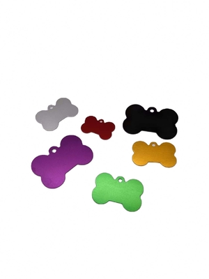 Sublimation Stainless Steel Dog Name Tags in Punch Stamping Process with Non-Pattern