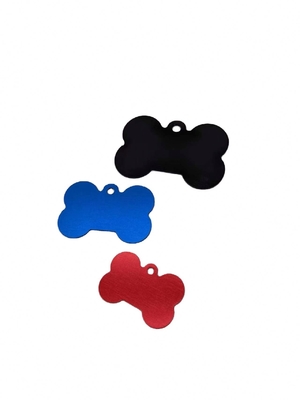Sublimation Stainless Steel Dog Name Tags in Punch Stamping Process with Non-Pattern