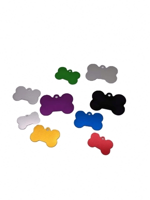 Sublimation Stainless Steel Dog Name Tags in Punch Stamping Process with Non-Pattern