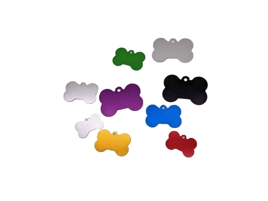 Sublimation Stainless Steel Dog Name Tags in Punch Stamping Process with Non-Pattern