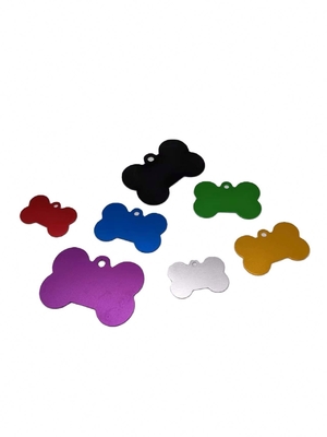 Sublimation Stainless Steel Dog Name Tags in Punch Stamping Process with Non-Pattern