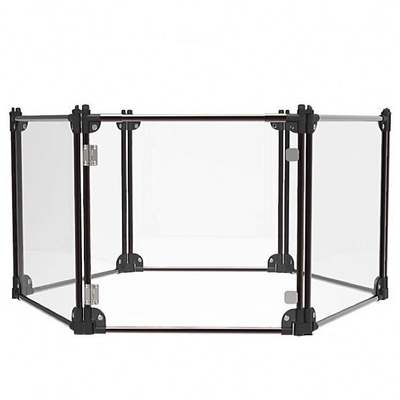 Indoor Outdoor Pet Playpen 8 Panels Portable Dog Fence with High Permeability PC Board