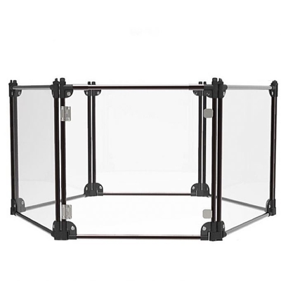 Customized Size INS Wind Acrylic Clear Dog Fence for Corgi Teddy Isolation Protection