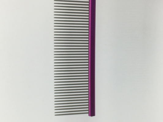 Stainless Steel Fine Needle Dog Hair Comb 19cmx3.2cm Size for Grooming Needs