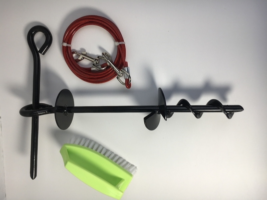Portable Ground Fixed Pile Pulling Rope Tie-Out Stake for Dogs Dogs' Perfect Playmate