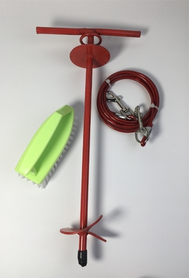 Portable Ground Fixed Pile Pulling Rope Tie-Out Stake for Dogs Dogs' Perfect Playmate