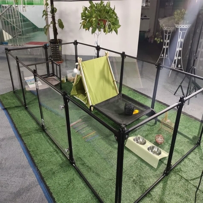DIY Transparent Foldable Yard Pet Fence Cage 6/8/10/12 Pcs for Portable Pet Playpen