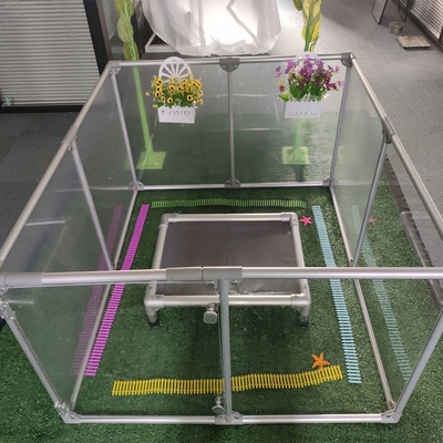 6/8/10/12 Pcs DIY Transparent Foldable Yard Pet Fence Cage for Indoor or Outdoor Stocked