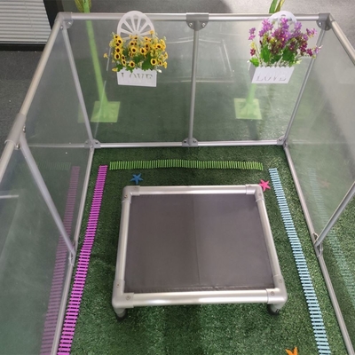 6063/6061/6005/6082/6060 Alloy Acrylic Folding Pet Fence Transparent Design for Indoor
