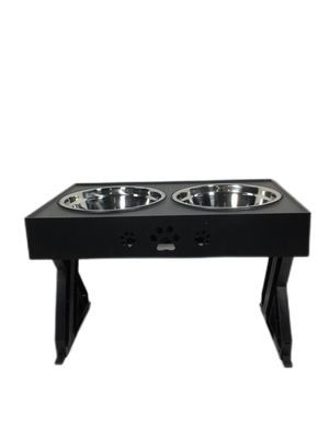 NO Time Setting Pet Lift Table Stainless Steel Dog Bowl Drinking Table Adjustable Feeding Bowl