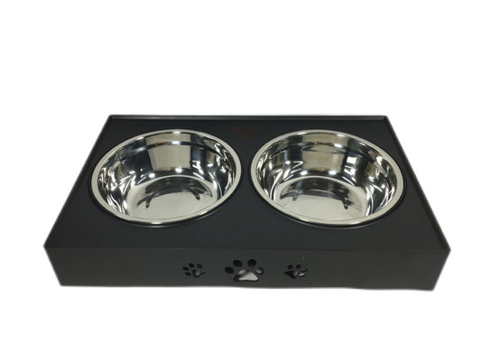 NO Time Setting Pet Lift Table Stainless Steel Dog Bowl Drinking Table Adjustable Feeding Bowl
