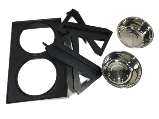 NO Time Setting Pet Lift Table Stainless Steel Dog Bowl Drinking Table Adjustable Feeding Bowl