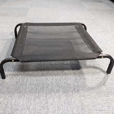 Foldable Portable Black Breathable Elevated Pet Dog Bed for Small to Medium Dogs