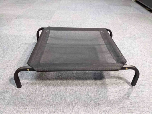Foldable Portable Black Breathable Elevated Pet Dog Bed for Small to Medium Dogs