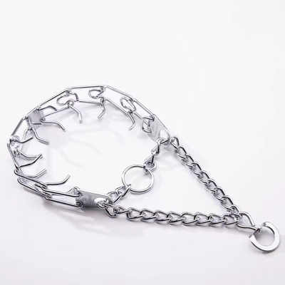 Pet Training Stainless Steel Dog Collar Chain with Anodizing and Sandblasted Finish