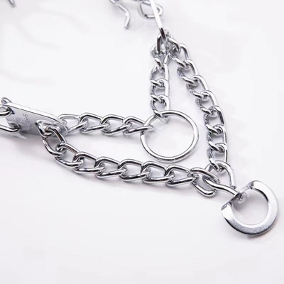 Electrophoresis Pet Training Chain Dog Collar with Anodizing and Powder Coating
