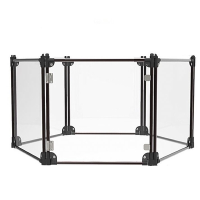Small Animals Acrylic Transparent Folding Pet Fence for Easy Wearing and Fun Dog Games