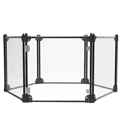 Pet Training Ins Acrylic Sheet Indoor Dog Fence with Gate in Customized Size