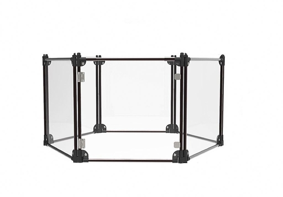 Foldable Dog Slatmill Fashionable Acrylic Panel Enclosure for Large Pet Playtime