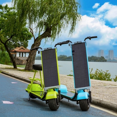 Upgrade Your Ride with Solar Scooter Long Range Per Charge 35-70km and Max Speed 18km/h