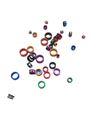 Aluminum Identification Ring for Parrot Pigeon Foot Loading Quantities 20 GP 10 Tons