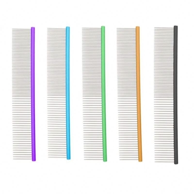 Functional Hair Grooming Pet Dog Comb with Customized Color and Durable Aluminium Alloy
