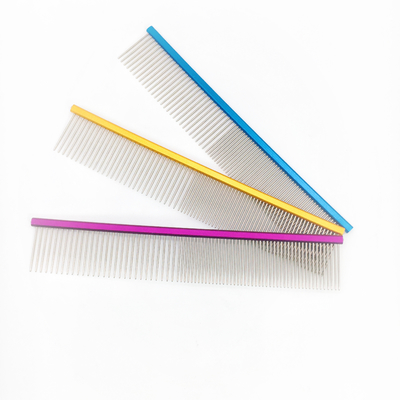 Functional Hair Grooming Pet Dog Comb with Customized Color and Durable Aluminium Alloy