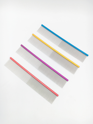 Functional Hair Grooming Pet Dog Comb with Customized Color and Durable Aluminium Alloy