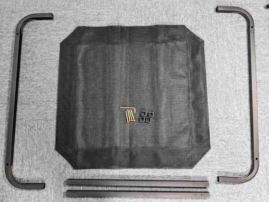 Electrophoresis Large Size Steel Tube Folding Pet Bed Pet Cot Elevated Dog Bed Mesh Bed