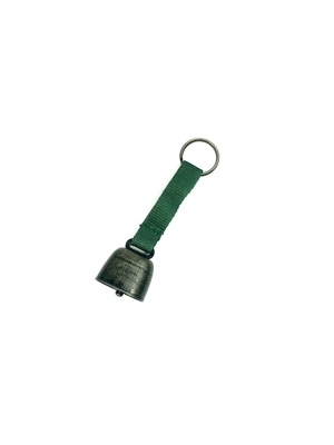 Handle Braid Bell Mini Pet Dog Charm Cow Bell for Hiking and Camping 120mm*35mm Brown
