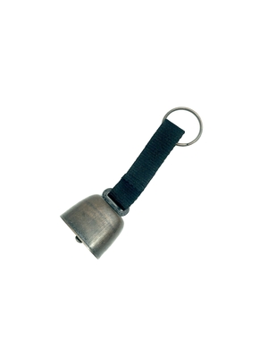 Handle Braid Bell Mini Pet Dog Charm Cow Bell for Hiking and Camping 120mm*35mm Brown