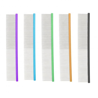 Grooming Tools Stainless Steel Pet Comb Cat Dog Comb Open Knot Comb Customized Logo