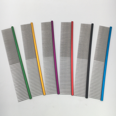 Grooming Tools Stainless Steel Pet Comb Cat Dog Comb Open Knot Comb Customized Logo