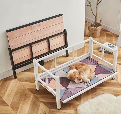 Pet Mattress Not Included Moisture Proof Metal Elevated Dog Bed Rattan Dog Cat Bed
